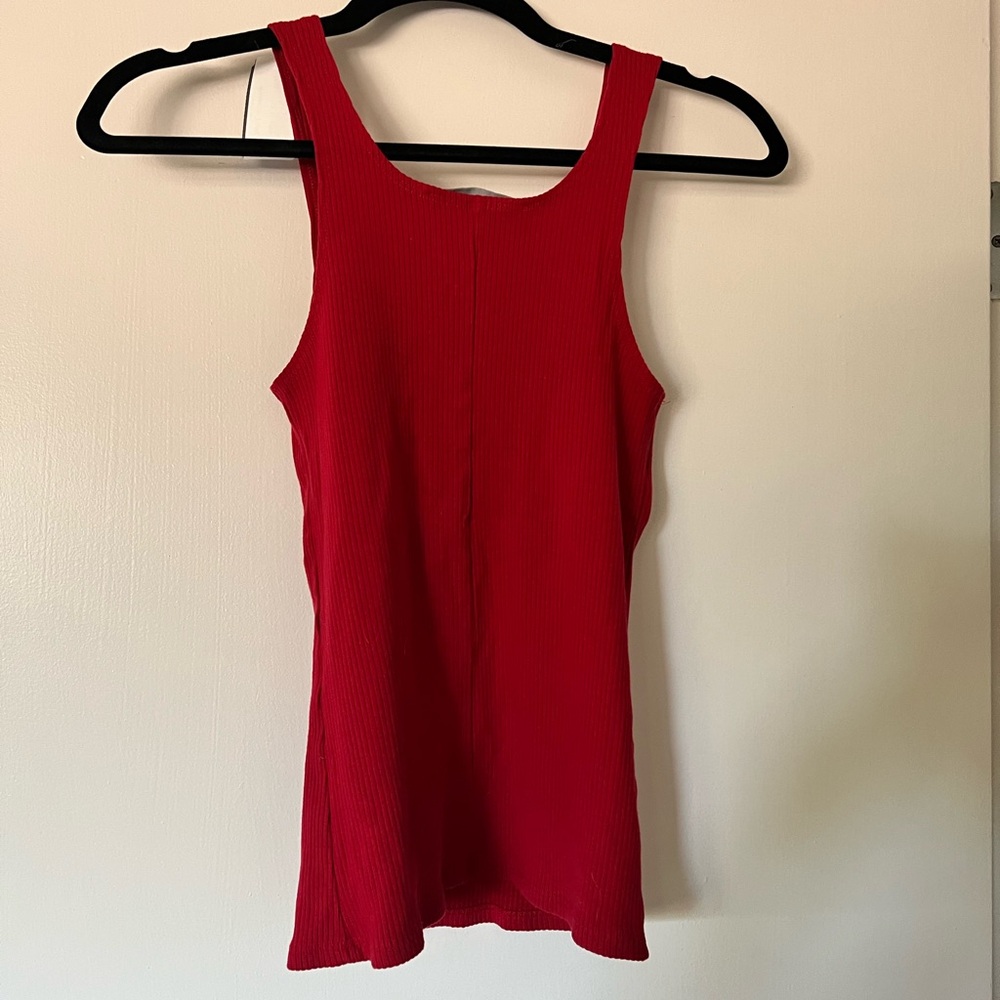 Reformation Vibrant Red Ribbed Tank - Picture 2 of 4